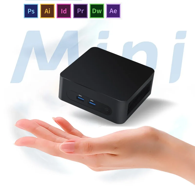 

Новый четырехъядерный мини-карманный ПК ZX03 Intel Alder Lake-N150 Windows11 16G DDR4 1 ТБ SSD WIFI5 RJ45 1000M 4K Dual HDMI Desktop Host PC