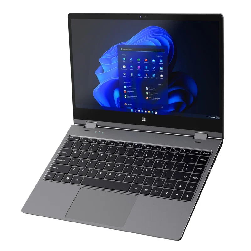 Mini laptop YOGA da 14 pollici Intel N95 32 GB DDR4 2 TB SSD 6000 mAh Tablet 2 in 1 2.5K 2560*1440 Schermo touch 360 °   Lo studio dell'ufficio ribaltabile