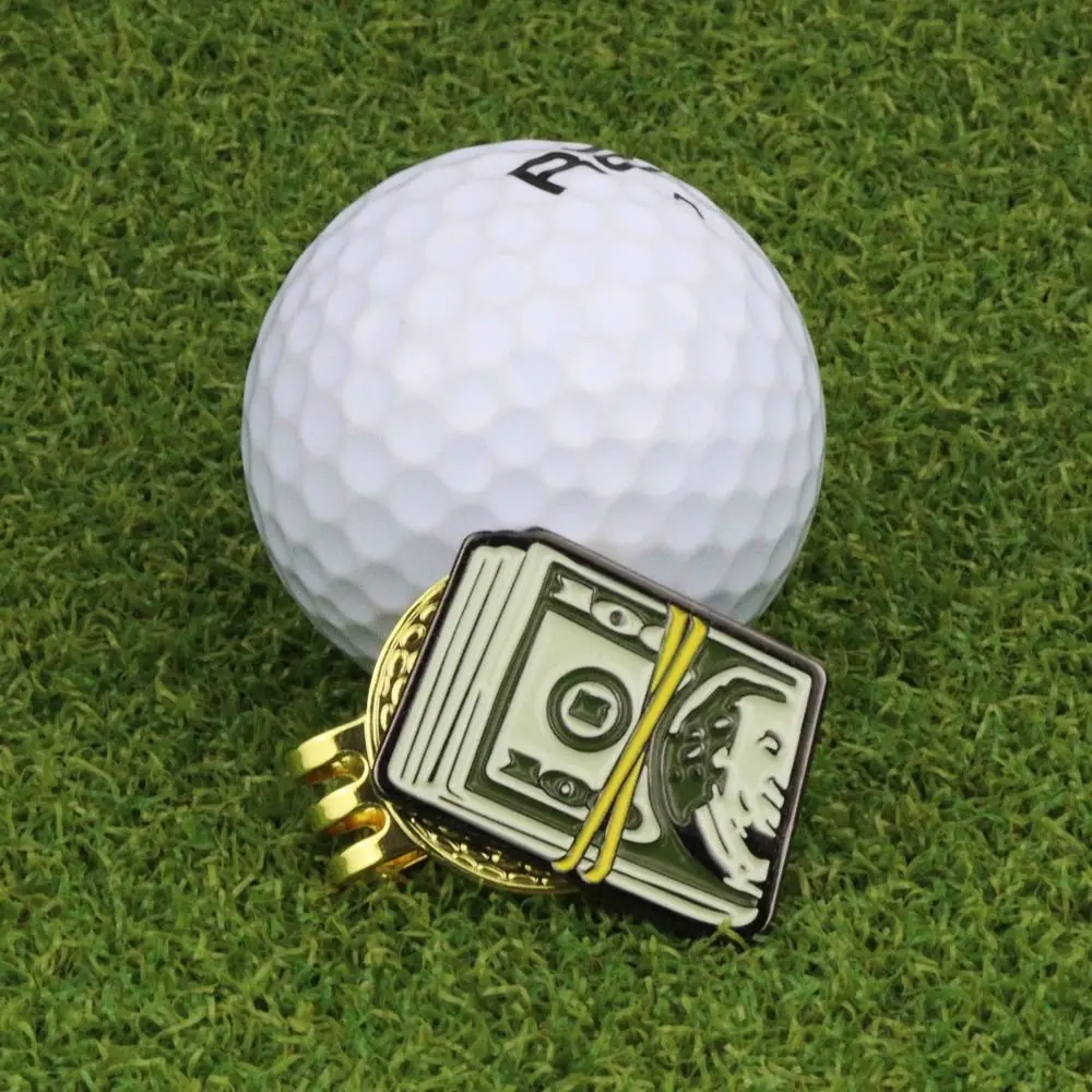 Golfhoed Clip Bal Marker Hoed Clip Kirsite Magnetische Magnetische Hoed Clip Gemakkelijk Opstijgen Dollar US Dollar Golf Hoed Clip Dames