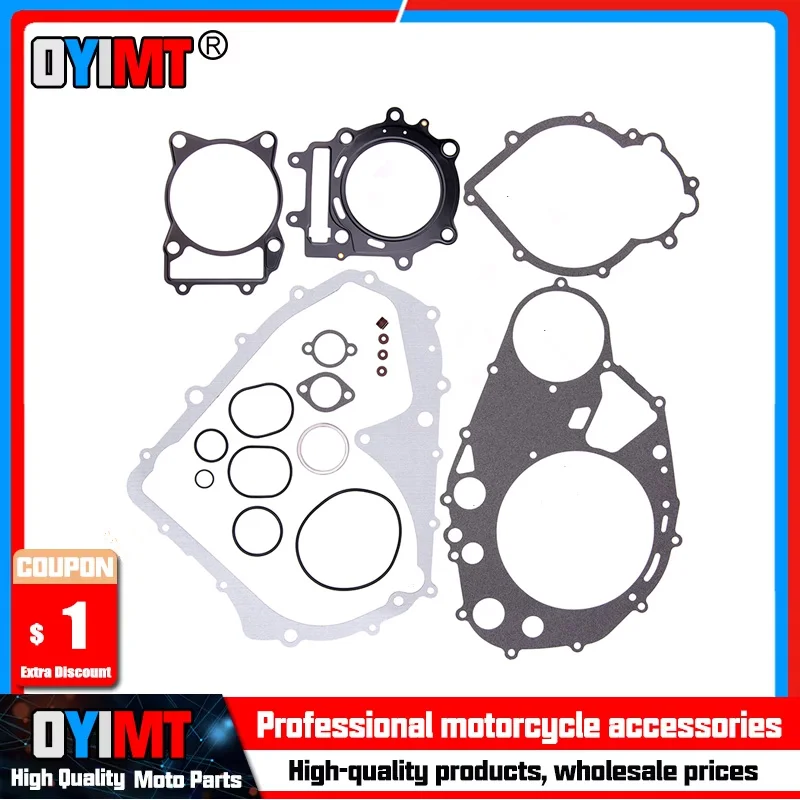 Kit de juntas de cilindro de motocicleta para Arctic Cat XC450 XR 500 Prowler HDX 500 Alterra TRV 500 425 450 4x4 GT EFI