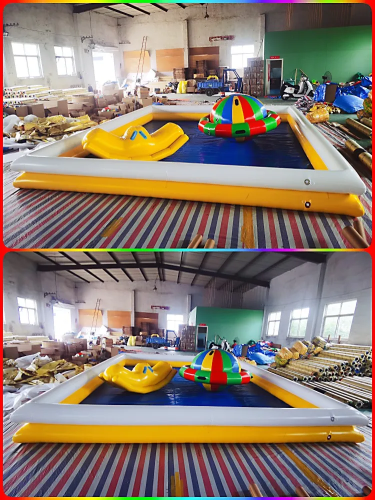 Inflatable double-layer ocean ball pool cartoon wave pool children's park stalls trampoline trampoline slide