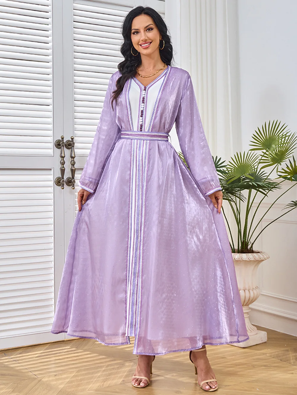 ใหม่อาหรับดูไบ Eid Mubarak Ethin เสื้อผ้าปักเสื้อสเวตเตอร์ถัก 2 ชิ้นชุดแฟชั่นเลดี้ผู้หญิงยาวมุสลิมตุรกีชุด