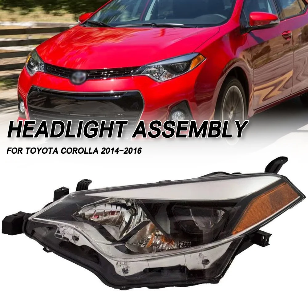 

Left/Right Side Front Bumper Head Light Headlamp Driving Headlight Turn Signal Light For Toyota Corolla 2014 2015 2016
