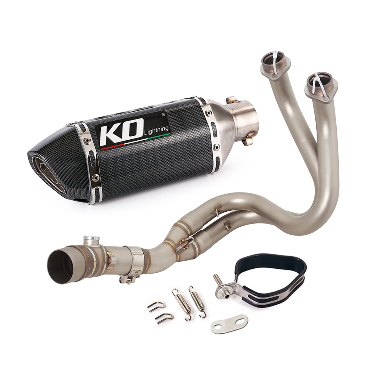 Voor Kawasaki Z650 Ninja 650 Versys 650 Z650RS Motorfiets Uitlaatsysteem Front Sluit Link Pijp Slip Op 51Mm Uitlaat escape