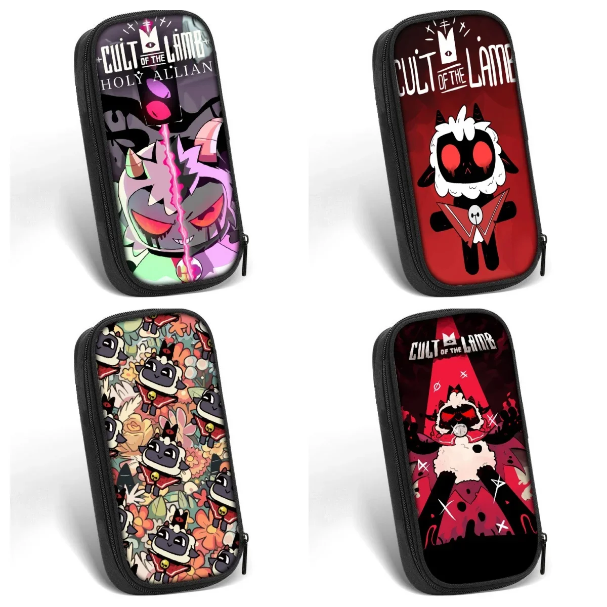 Cult of The Lamb Pencil Case for Kids Teens Boys Girls Student Large Capacity Pen Bag Stationery Mochila Fans Gift