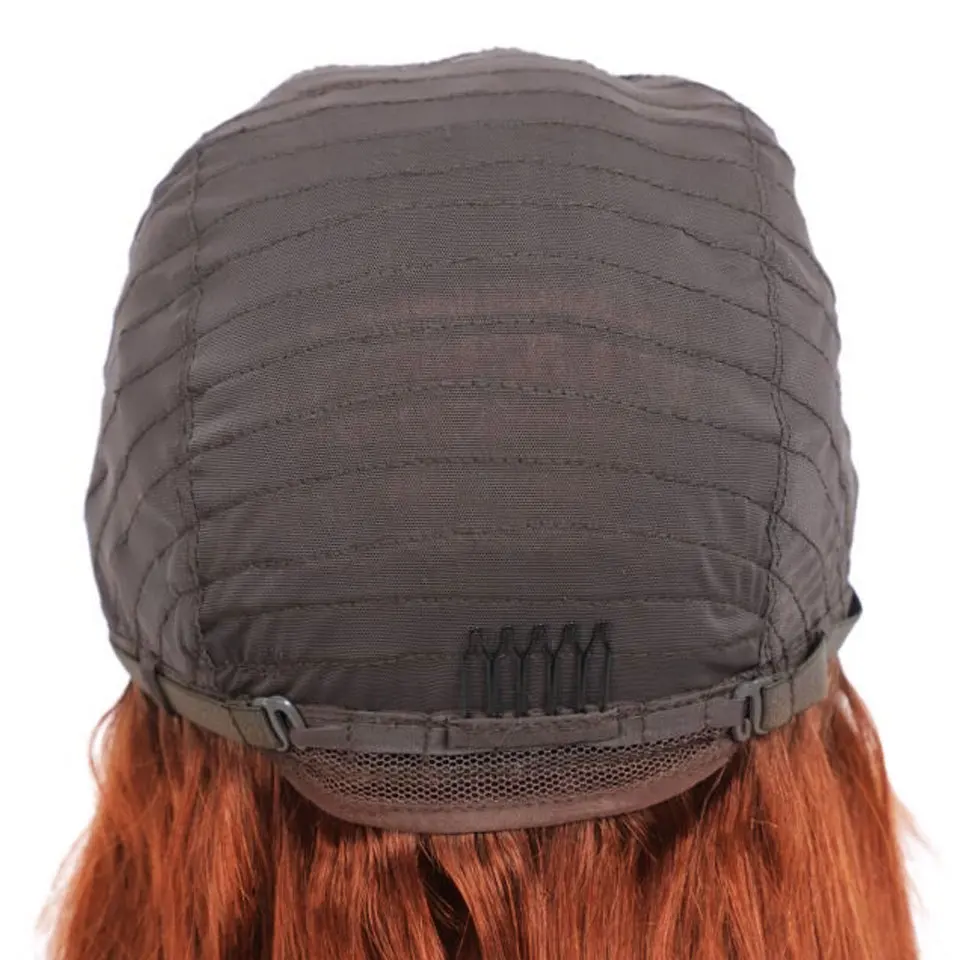 180d leimlose blonde Ingwer Orange gerade Echthaar Perücken mit Pony Fransen volle Maschine braun brasilia nischen geraden Pony Perücken