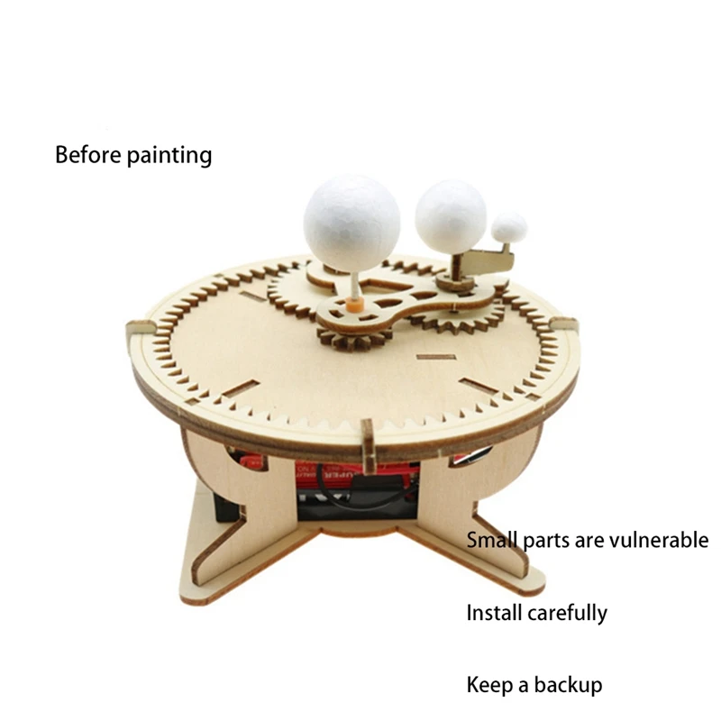 2 brinquedos científicos, sistema solar, modelo de astronomia, sol, terra, lua, planeta, experimento, brinquedo educacional para crianças, kit de haste