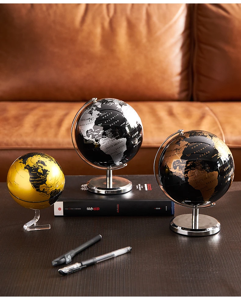 Home Decor Zubehör Retro Weltkugel Moderne Lernweltkarte Globus Kinder Studie Schreibtisch Dekor Globus Geographie Kinder Bildung – Detail 10