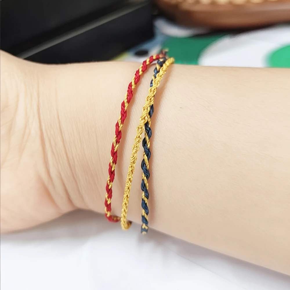 

Women’s Braided Lucky Hand Rope Girl Making DIY Bracelet Wishing For Love Happiness Friendship And Peace With A Rope Bracelet