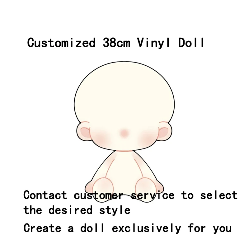 

New 38cm Cute Handmade Custom Vinyl Doll Reproduction Children'S Birthday Gift Contact Customer Service To Specify Style Before