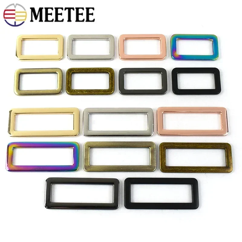5/10Pcs 20-50mm Metal Bag Ring Buckles Handbag Strap Belt Adjust Clasp Webbing Connector Buckle Loop DIY Hardware Accessories