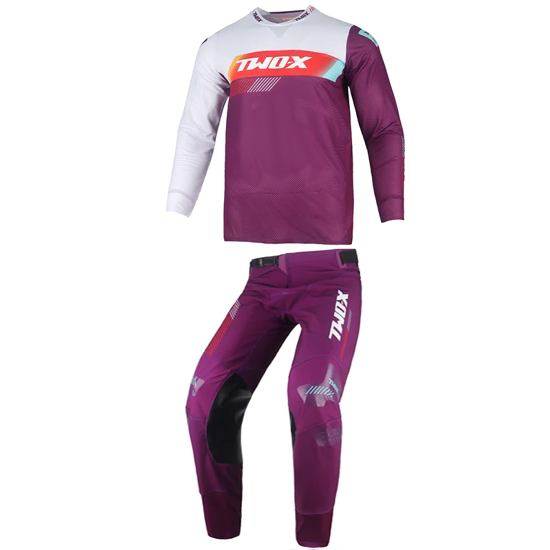 

Комплект гоночного снаряжения для мотокросса Two-X, комплект из трикотажных брюк ATV MX, комбинированная одежда для велосипеда, костюм для гонок на мотоциклах