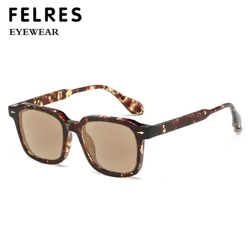 Imagen 2 del producto Gafas de sol de lectura teñidas a la moda cuadradas negras, gafas de presbicia para hombres y mujeres, gafas de sol para exteriores, protección UV, dioptrías de 1,0 a 4,0