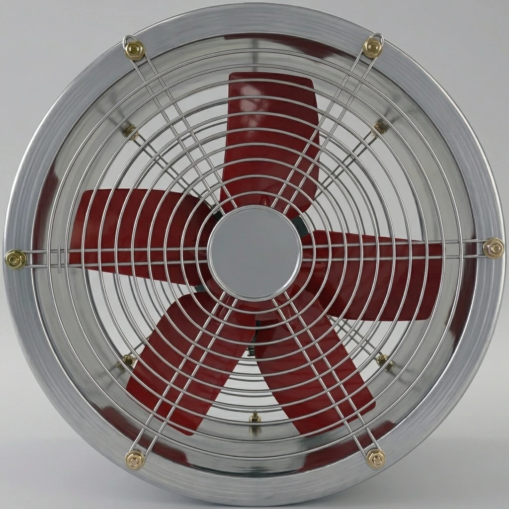 High Temperature Resistant Explosion Proof Axial Flow Fan Industrial Cylinder Ventilation Fan for Workshop Dust Removal