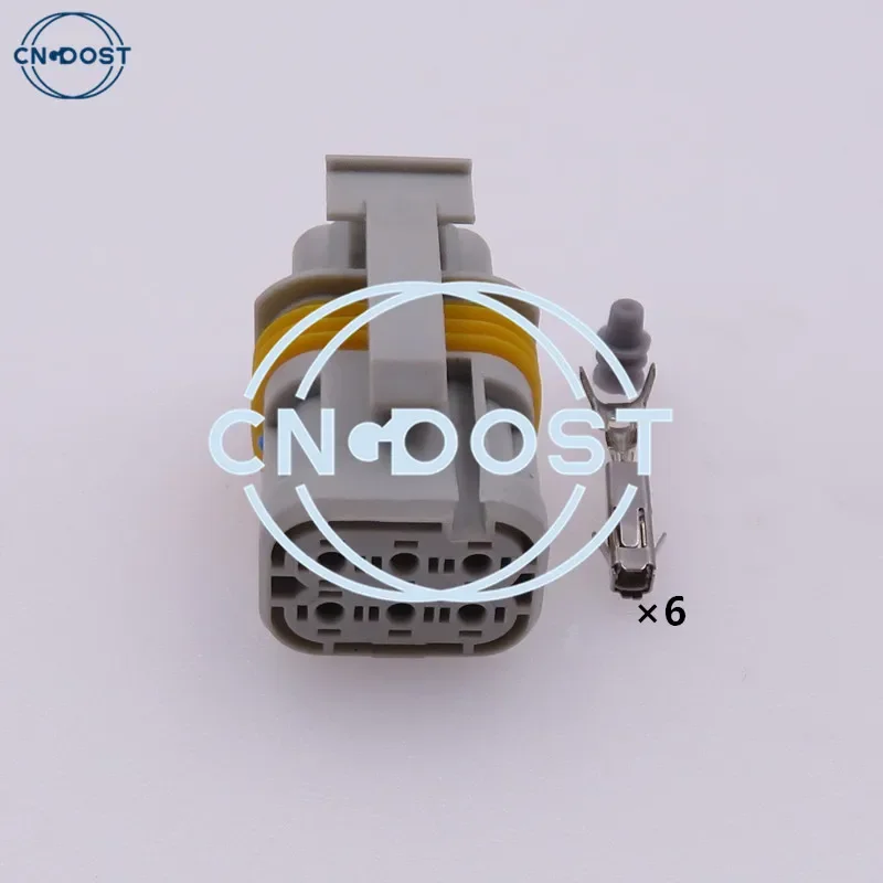 1 Set 6 Pin 1.5 Series Automobile Plastic Housing Electric Cable Plug AC Assembly Car Modification Accessories Wire Socket