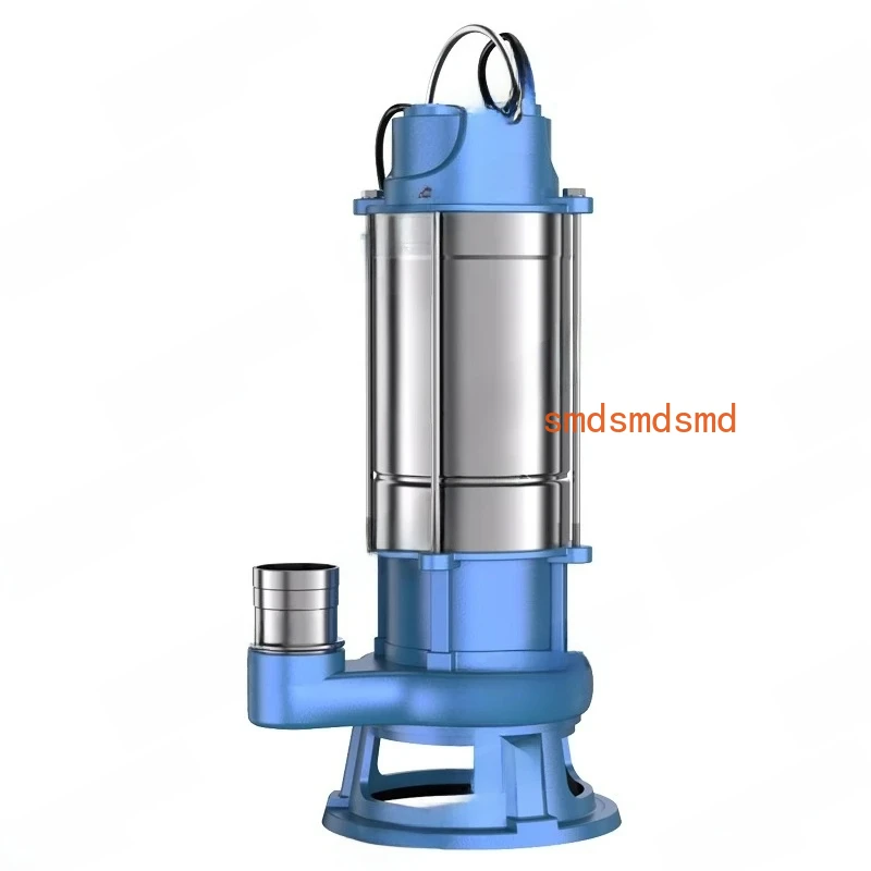 

Sewage Pump Cutting Manure Pumping Mud Septic Tank Suction Submersible Household650W1 Inch 10M Tube + 5M Line