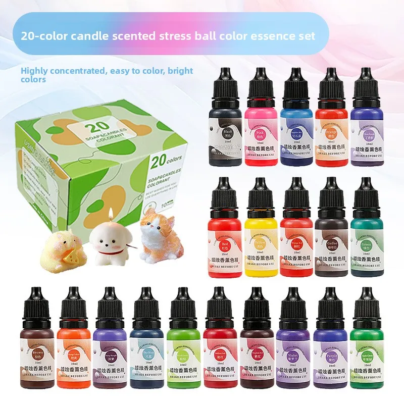 

Набор из 20 цветных твердых красителей для свечей, блоки-красители для соевого воска, для изготовления ароматических свечей, материалы для рукоделия