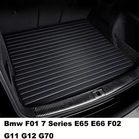 BMW F01 7 시리즈 E65 E66 F02 G11 G12 G70 자동차 액세서리 인테리어 디테일 카펫용 스트라이프 맞춤형 스타일 자동차 트렁크 매트