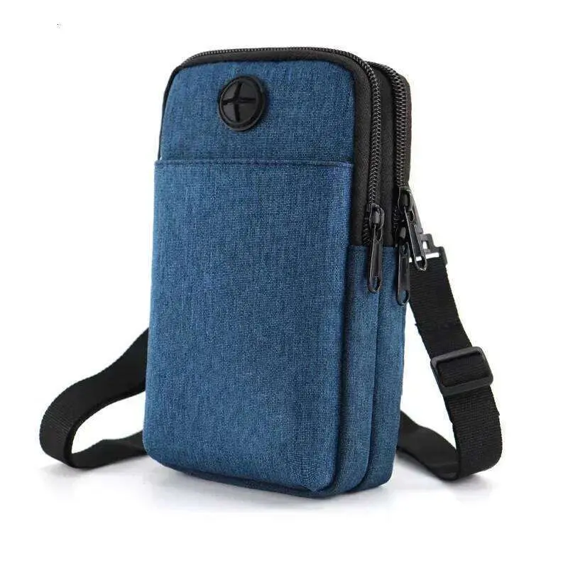 Unisex Outdoor Sports Crossbody Phone Bag Multi-Functional Vertical Oxford Cloth Waist Bag Practical Belt Waist Bag view 6