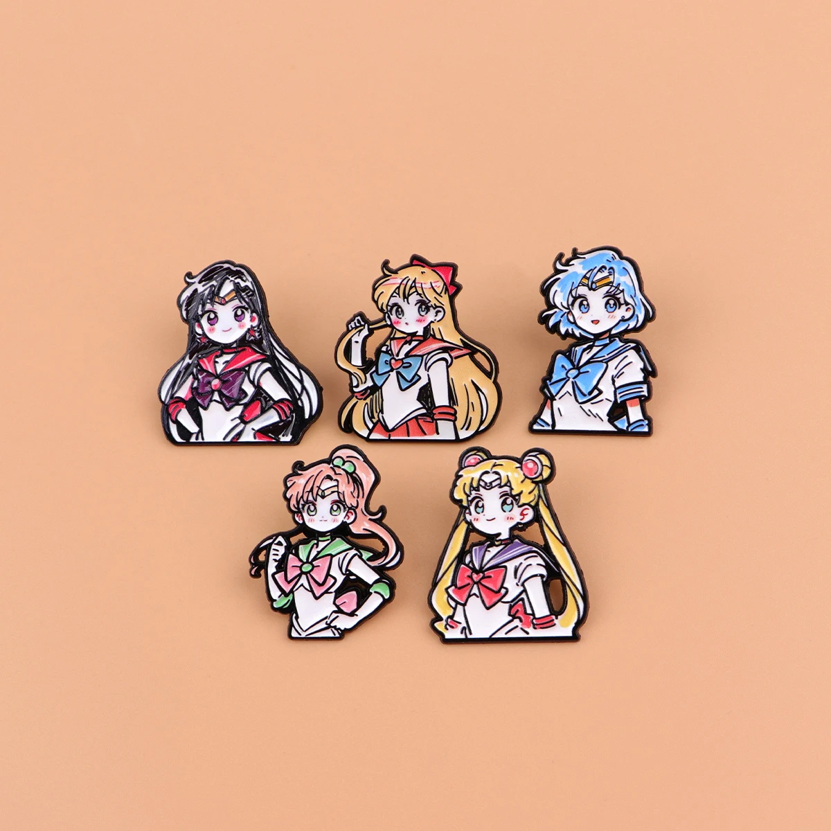 Cute Girls Smalto Pin Manga Anime Distintivi sullo zaino Cartoon Spille da donna Cappello Spille Accessori Cosplay Giocattoli Regali