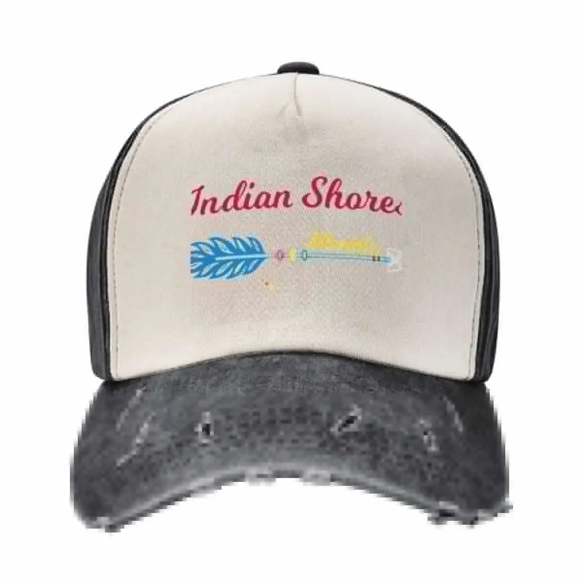 Indian Shores Florida Featuring Arrow with Feather Baseball Cap Anime Hat Luxury Hat Women's Beach Visor Men's