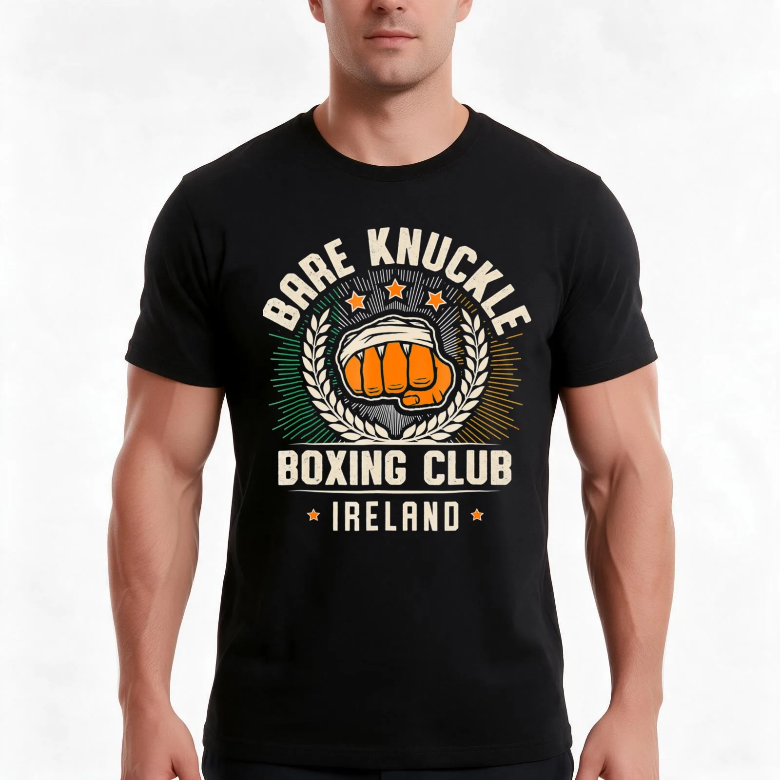 Bare Knuckle Boxing Club for Pugilists in Ireland T-Shirt, Summer Casual Cotton Tee, Oversized Streetwear Tops, Unisex Men Women
