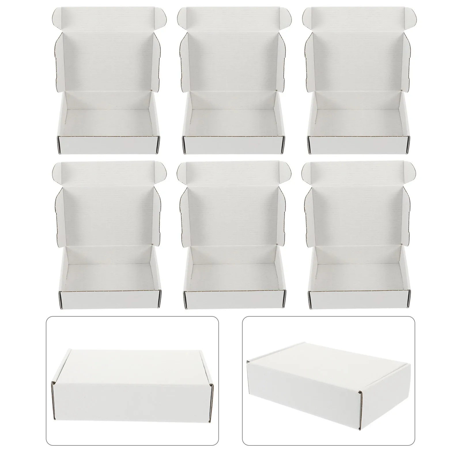 20Pcs Environmentally Friendly Reusable Corrugated Paper Boxes Strong Loadbearing Shockproof Moving Storage Boxes