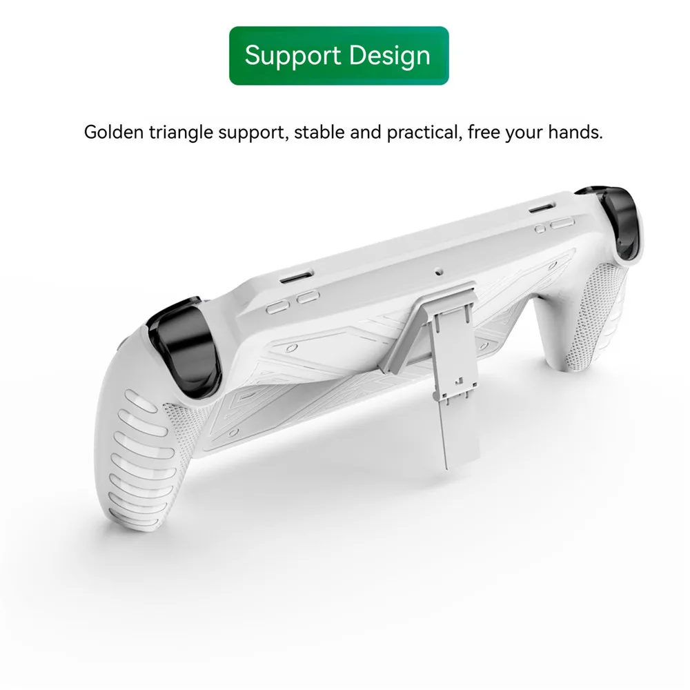 Black/White Silicone Protective Case with Kickstand Gamepad Back Shell for  PS Portal Accessories