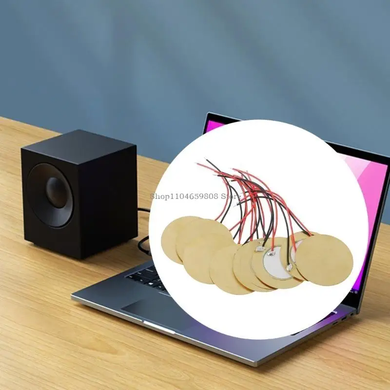 

Versatile 12mm Copper Piezoelectric Buzzer Plate Perfect for Voice and Music Applications Buzzer Film Replacement