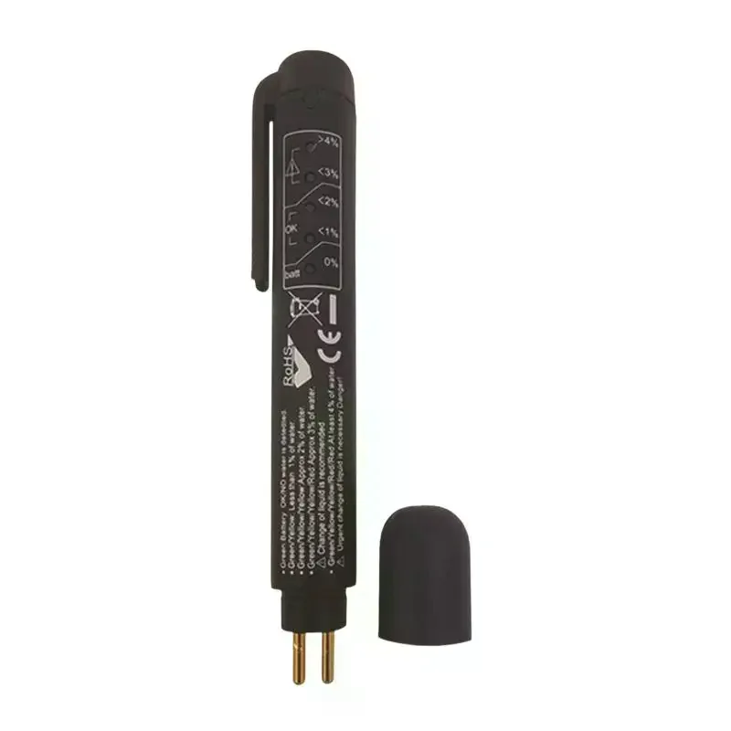 Drive With Absolute Safety! Brake Fluid Tester Pen With 5 LED Indicators, Calibrated For DOT3/4/5.1 Fluids