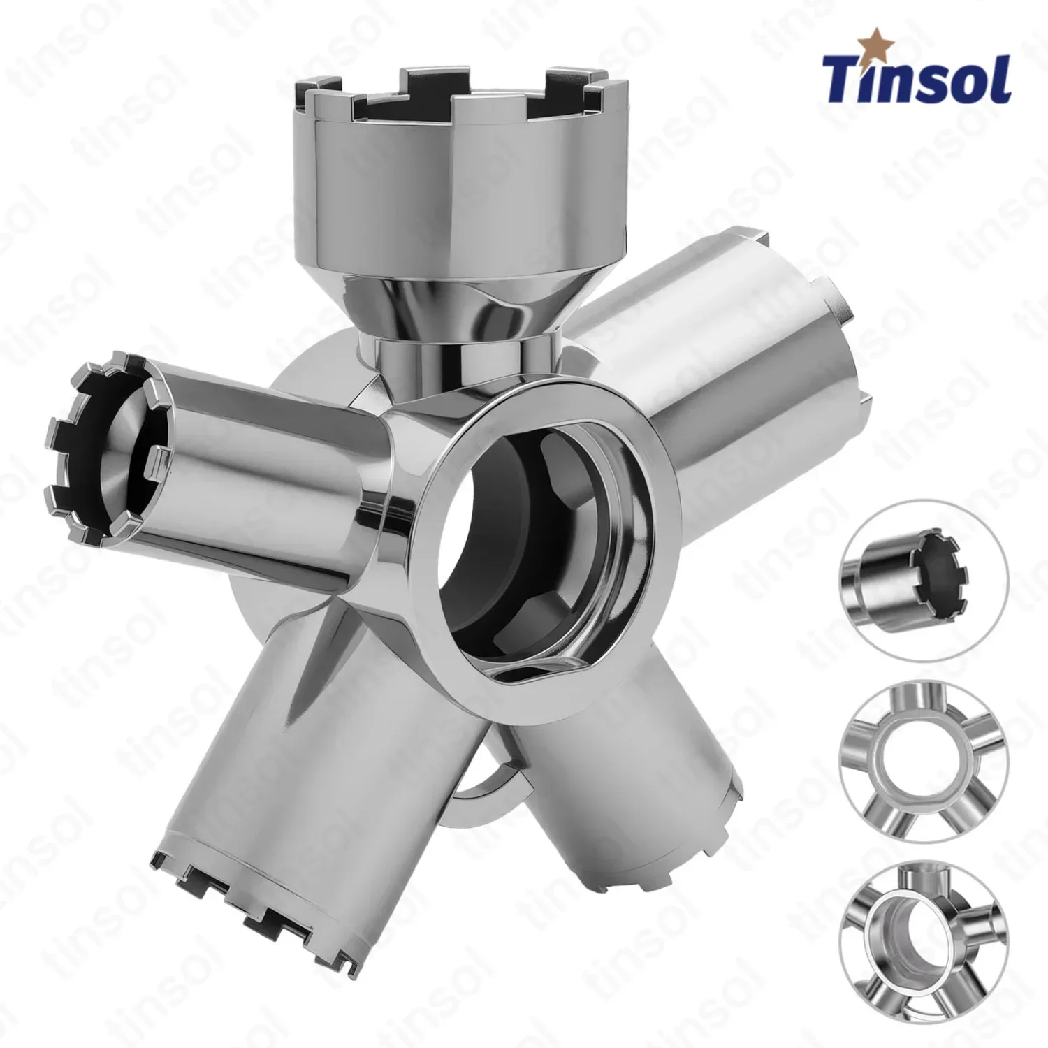 TINSOL Heavy-Duty Metal Faucet Aerator Remover Tool - Fits M16.5-M28 Sizes, Hidden Thread, Housing Types, Home Plumbing Repair