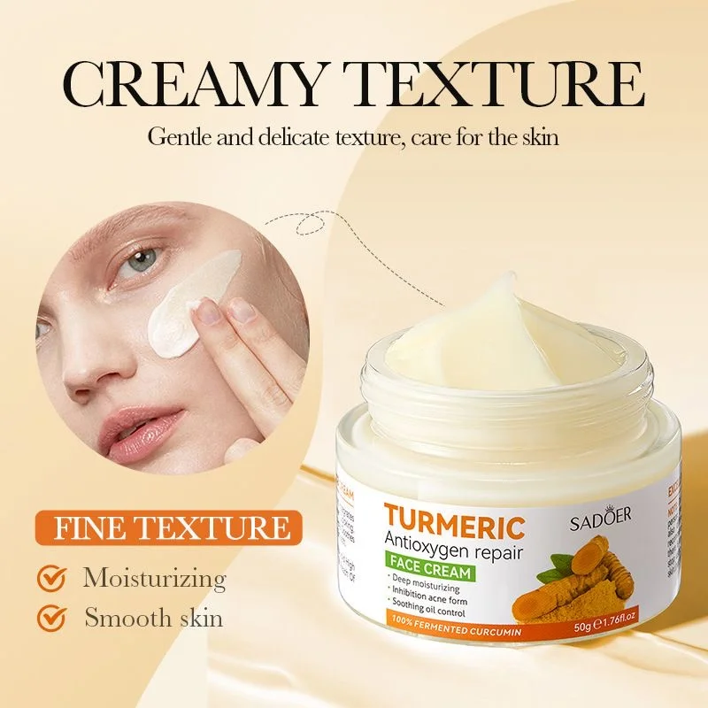 Anti-oxidant Turmeric Cream 50g  Moisturizing and Moisturizing Creamy Moisturizer firming skin