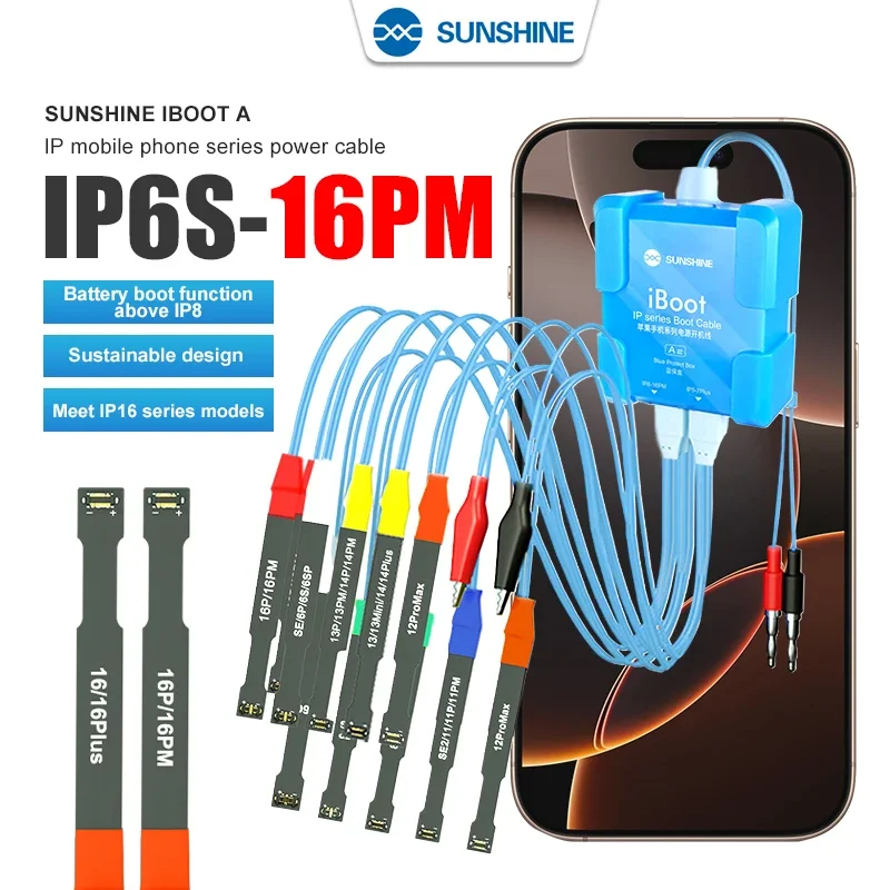 

Sunshine IBOOT A For iPhone 6G~15 Mini Pro Max DC Power Supply Current Testing Cable For Samsung Motherboard Boot Control Line