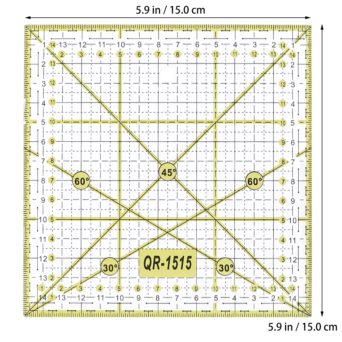Patchwork Ruler Grid Line Sew Precise Sewing Scale Quilt Quilting Rulers Square Foot