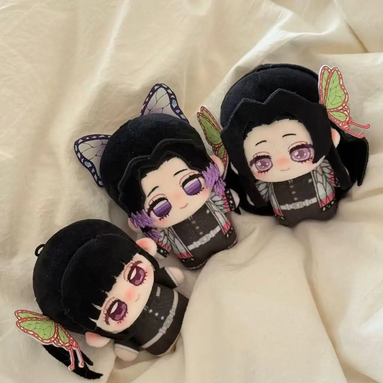 10cm Demon Slayer Kanao Tsuyuri Kochou Kanae Shinobu Kocho‌ Cute Nunu Body Cotton Doll Plush Doll, Toy, Gift for Friends
