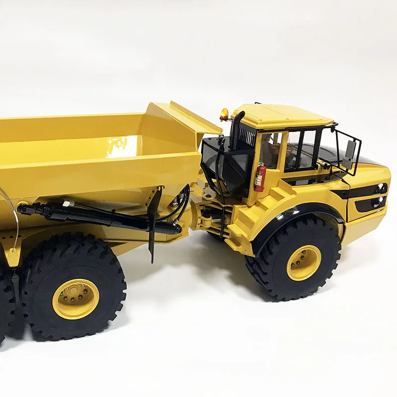 A40G zdalnie sterowana ciężarówka 1/14 wciągarka hydrauliczna 6x6 Model ciężarówki metalowa wywrotka modelowa zabawka dla chłopca zdalnie sterowanym