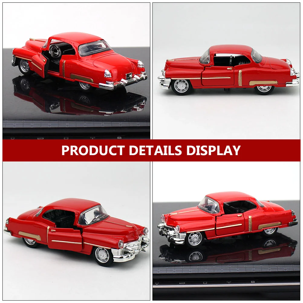 Model Cars For Vintage Alloy Home Decor Decorations Red Ornament Toddler