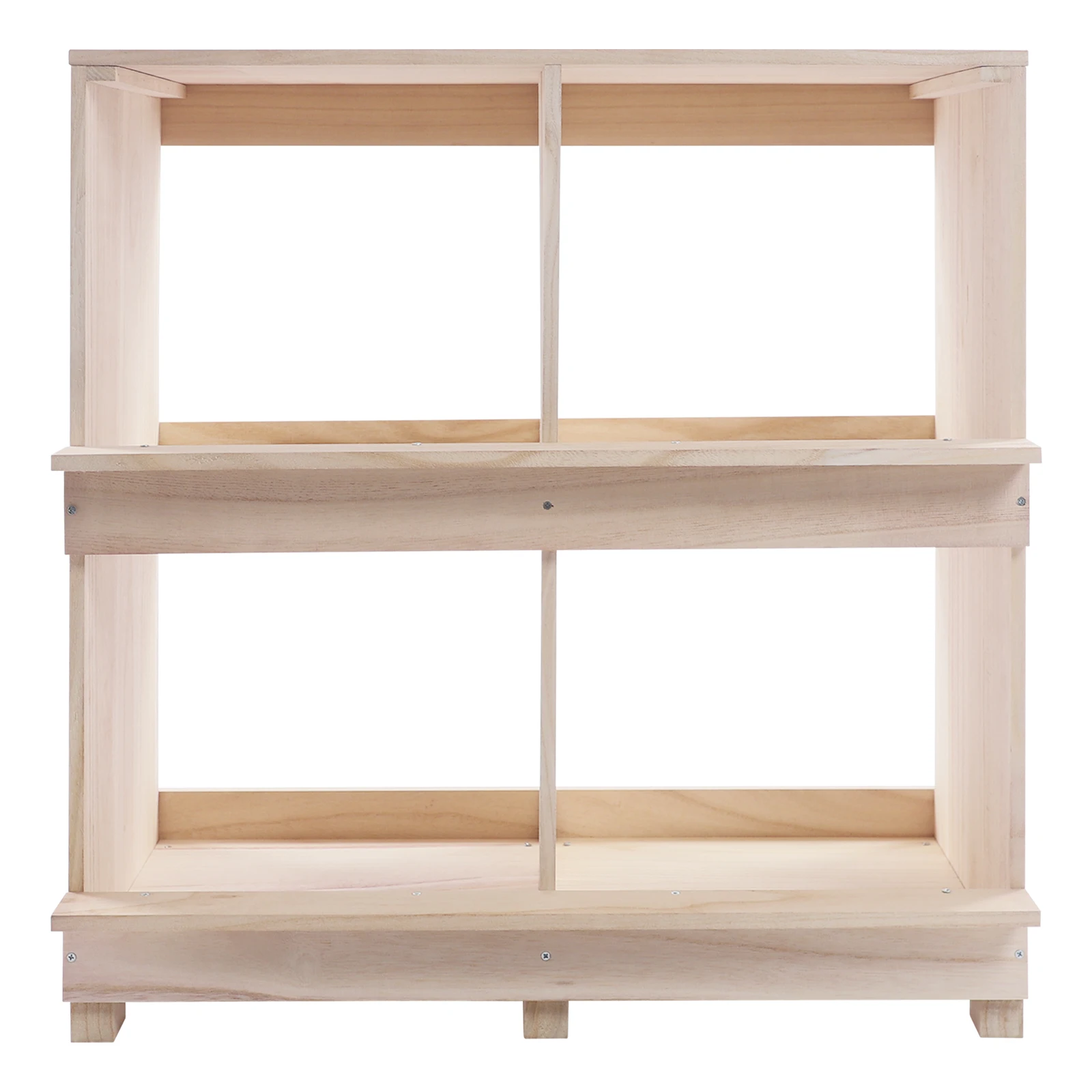 Scatole per la posa di polli a colori da 25,39 * 14,25 * 26,1 pollici, scatola per nidificazione a 4 fori, scatole per nidificazione in legno a 4 scomparti per polli