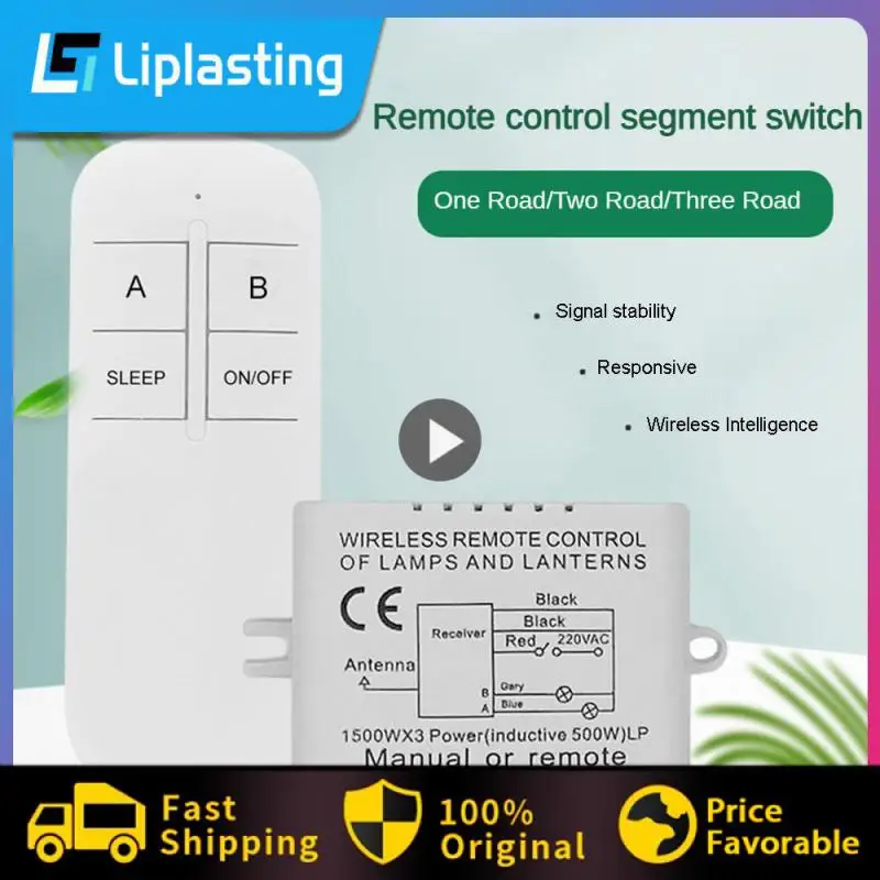 1/2/3 Way Relay 220V RF Remote Digital Wireless Remote Control Switch Ceiling Fan Panel Control Switch For Light Bulb