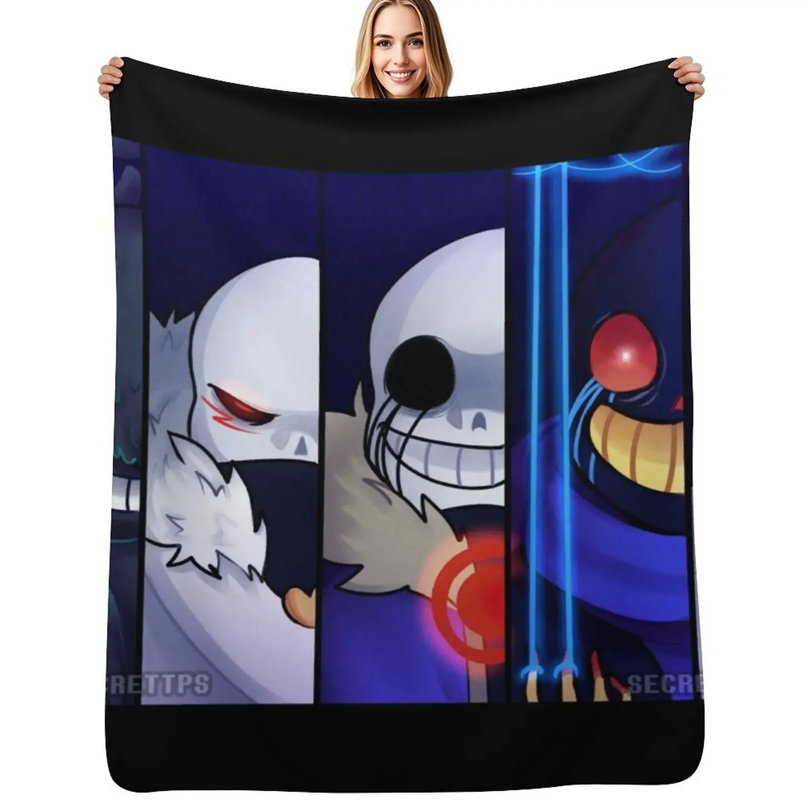 

Underverse Villains Throw Blanket Heavy Plaid Thin Blanket