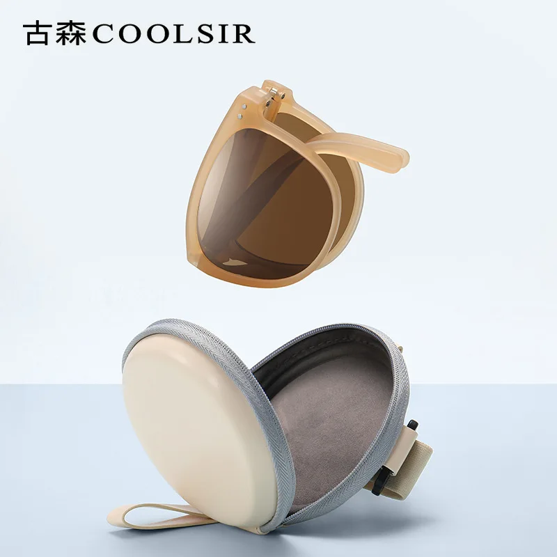 2026 New Foldable Polarized Sunglasses Unisex UV400 Anti-Glare Portable Fashion Shades for Men Women Outdoor Travel