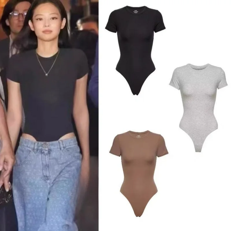 

Комплект Kardaian Jennie: женский хлопковый комбинезон-боди и утепленные брюки из полиэфирного волокна для зимы