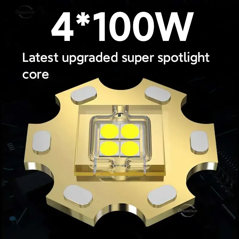 High Power LED Headlamp Spotlight Long-range Wick Headlight Super Bright Telescopic Zoom Head Lamp Flashlight Fishing Light