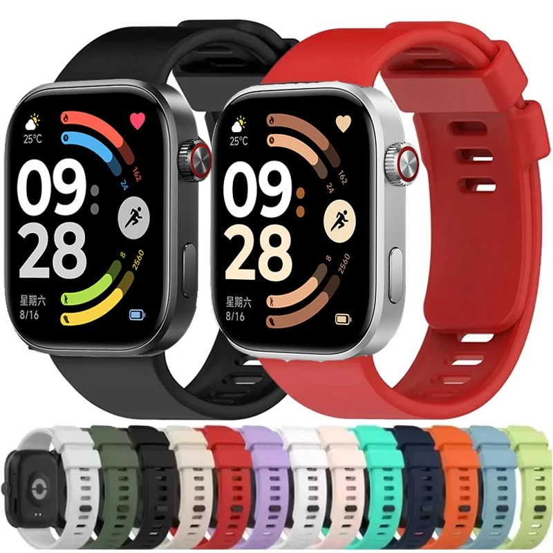 Sport Silicone Strap For Redmi Watch 6 Bracelet Correa For Redmi Watch 5 4/Xiaomi Mi Band 9 Pro 8 Pro Wristband Accessories