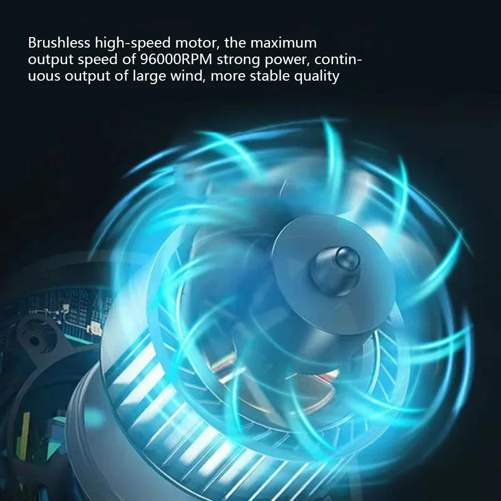 منفاخ توربو قوي لاسلكي 350 وات مع بطارية ليثيوم أيون ماكيتا 18 فولت/20 فولت و5 فوهات رياح قابلة للتعديل لتدفق هواء 96000 دورة في الدقيقة #6