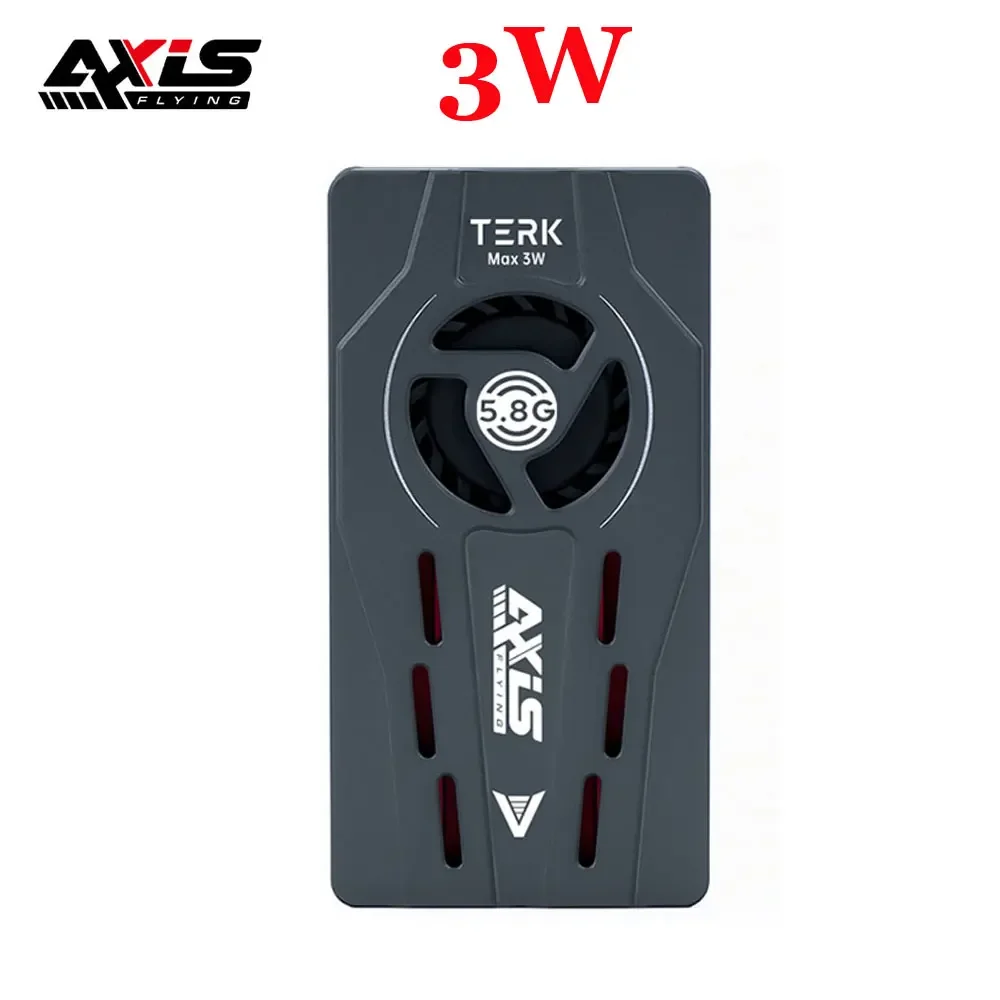 

Вентилятор Axisflying TERK Max 5.8G 3W VTX с радиатором с ЧПУ, двойными функциональными кнопками, встроенным микрофоном, бесшумный для дальнего радиоуправляемого дрона FPV