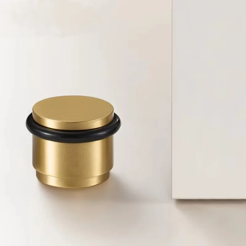 Nurlin Brass Sturdy New Structure Plain Door Stopper For Bathroom Indoor And Outdoor Gates Matte Gold Antique Bronze Nickel