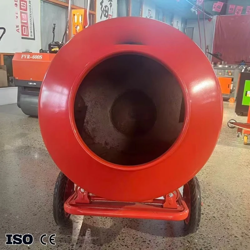 Construction Site Use 350L Electric Cement Mixer Machine 4kW Lightweight Two Wheels Portable Concrete Mixer