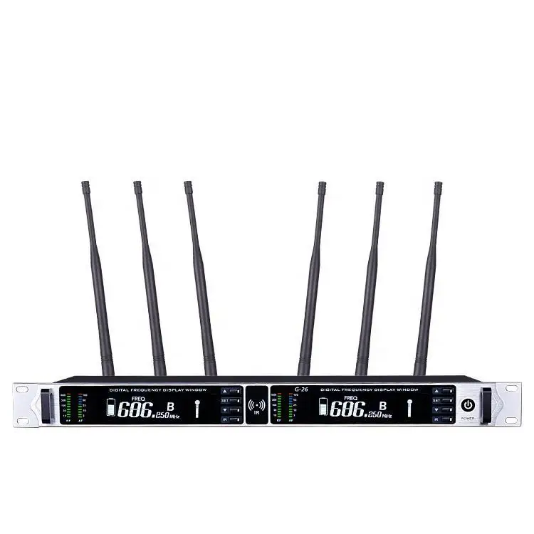 True Diversity Receiving Wireless Microphone Stage Performance Professional Conference Recording Microphone One to Two G-26
