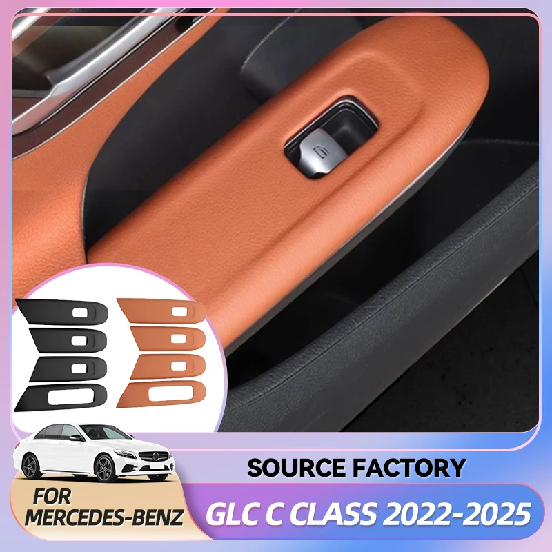 

Interior Stickers Car Styling Window Glass Lift Button Panel Frame Trim Cover Stickers Fit For Mercedes Benz GLC C Class X254 W2